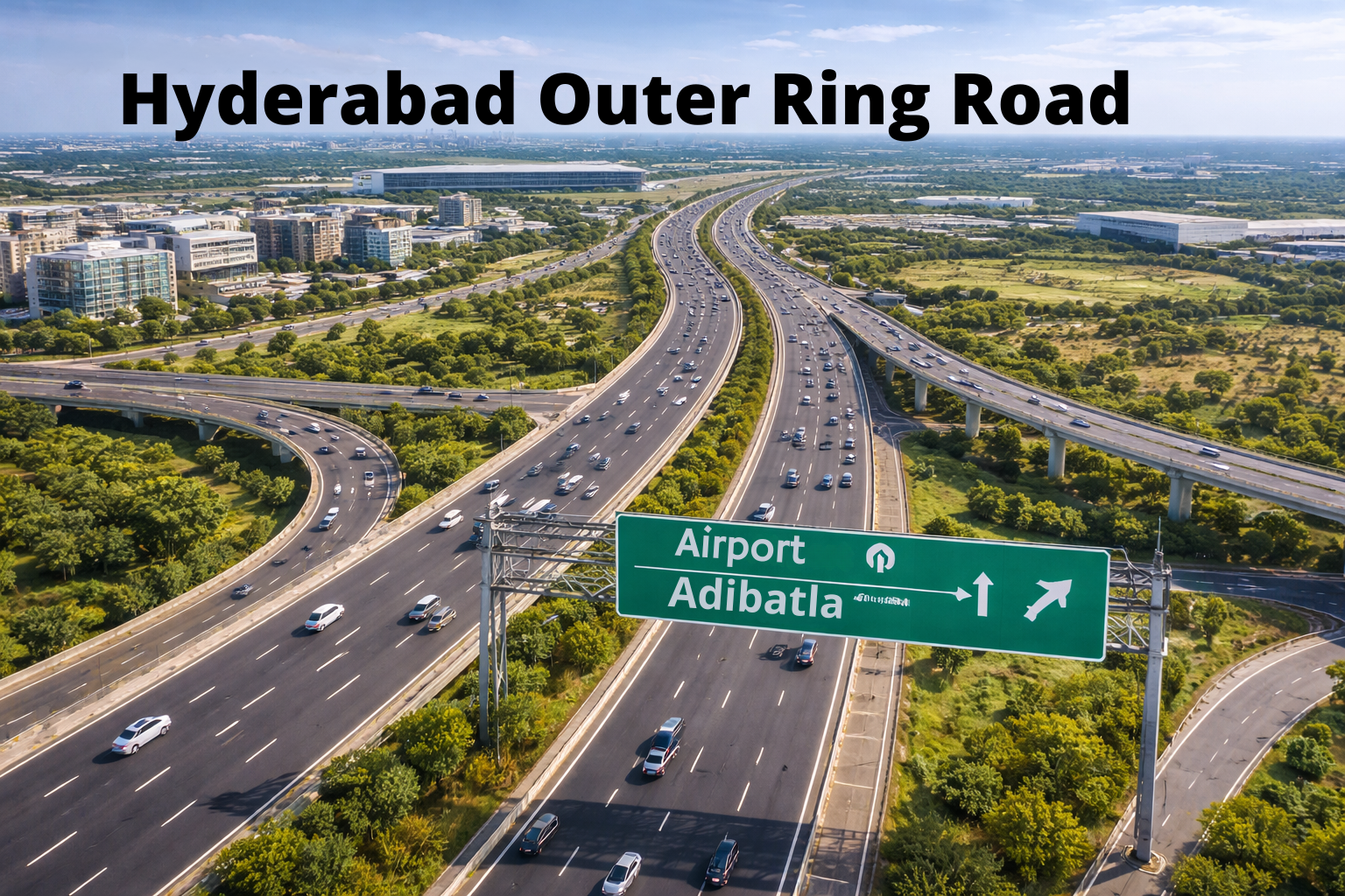 ORR connectivity and road development in Adibatla