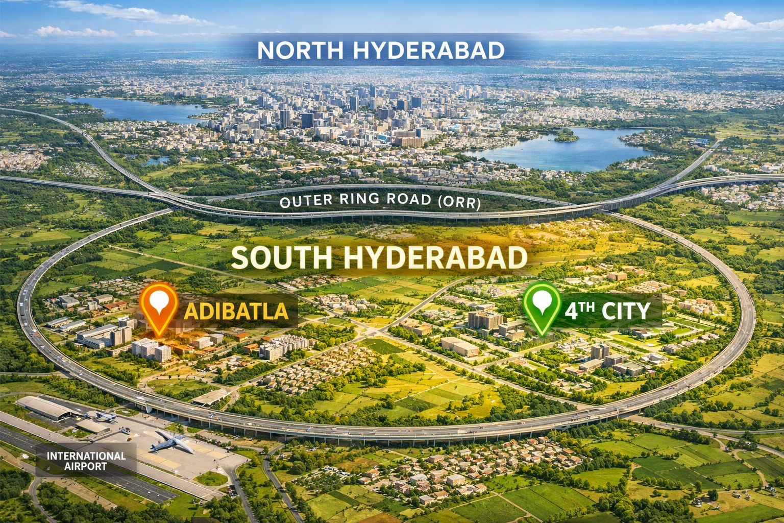 Adibatla open plots investment near Hyderabad with HMDA approved layout