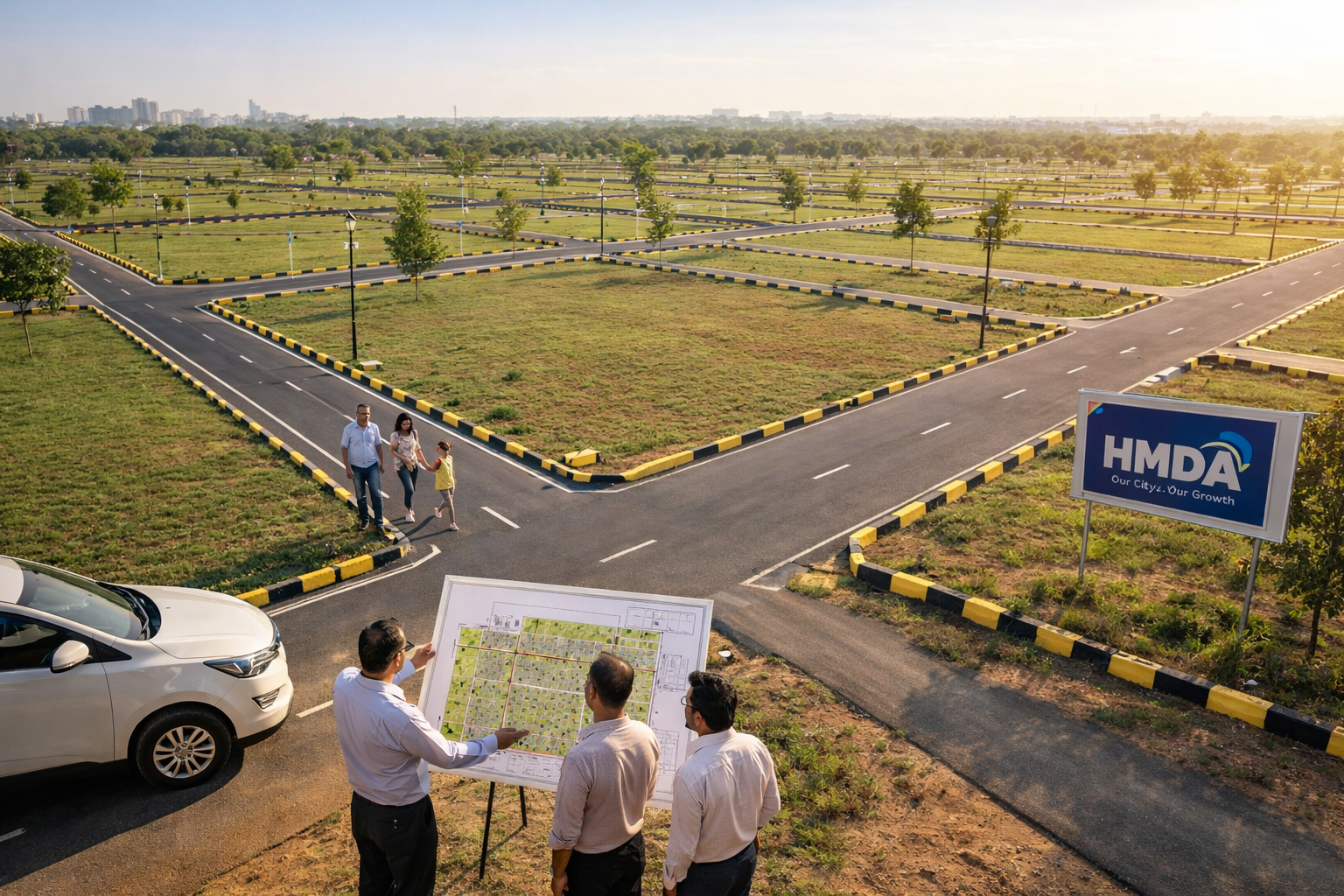 HMDA approved open plots in South Hyderabad ideal for long term investment