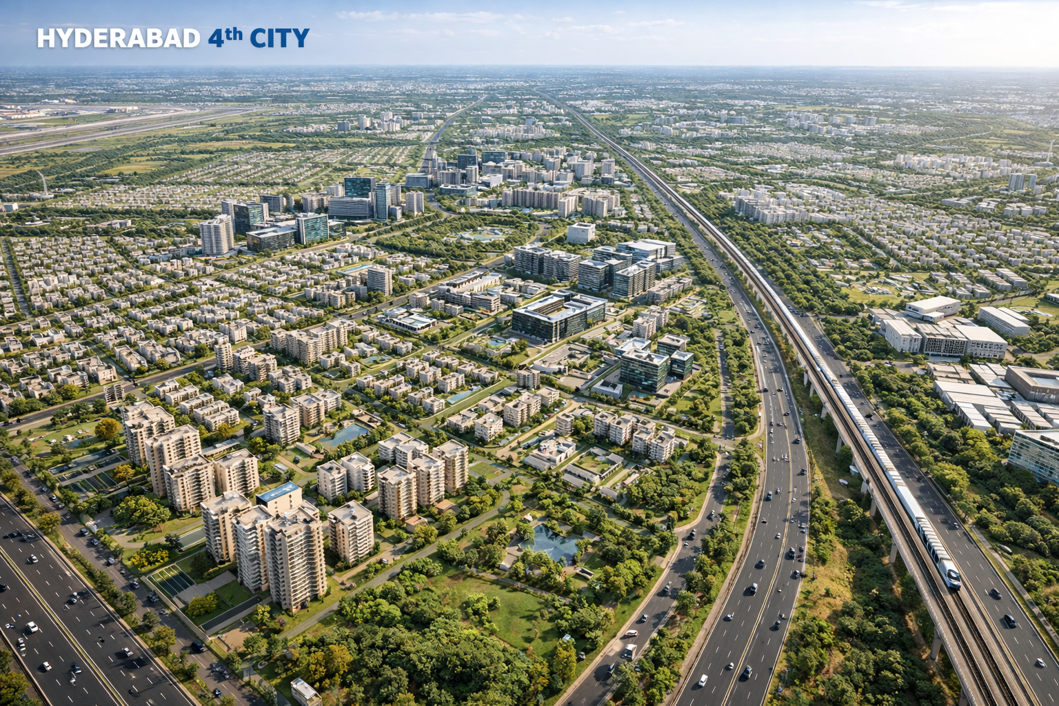 Hyderabad 4th City planned mega city future development master plan