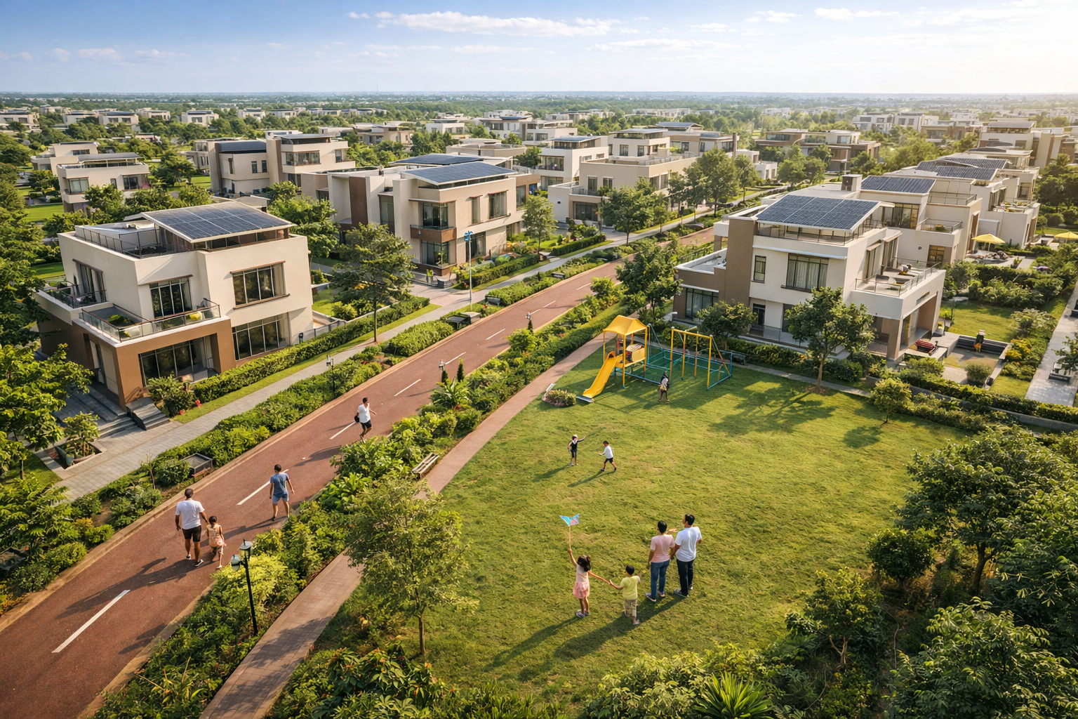 Green lifestyle living in South Hyderabad gated community near Adibatla