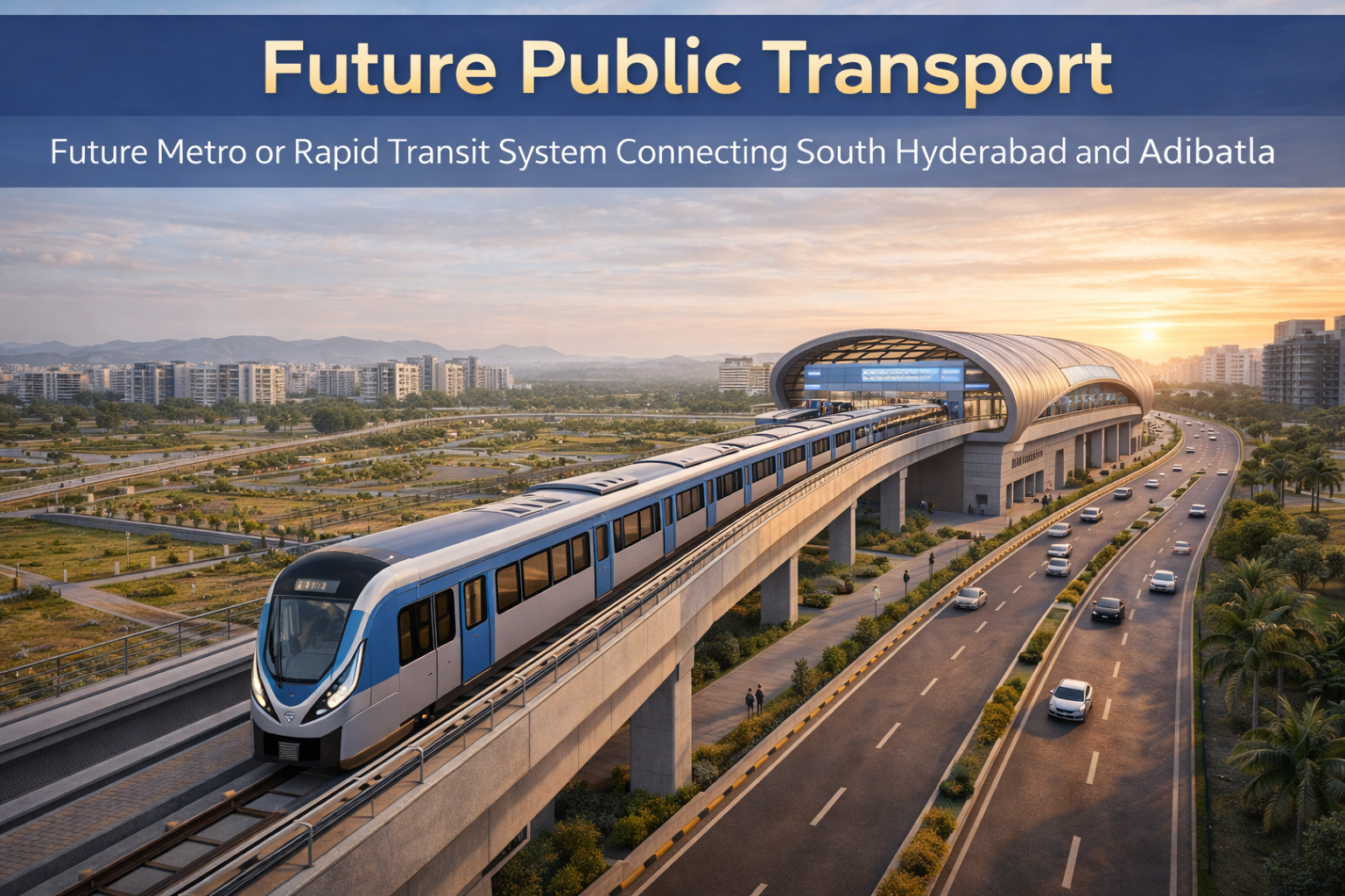 Future metro connectivity in Adibatla Hyderabad