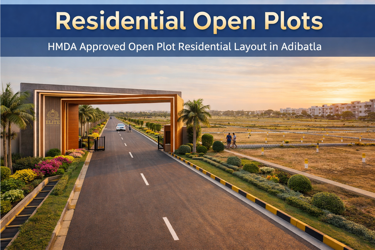 HMDA approved open plots in Adibatla South Hyderabad