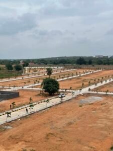 216 premium villa plots with modern infrastructure.